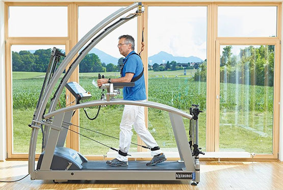 h/p/cosmos treadmill ergometer for rehabilitation