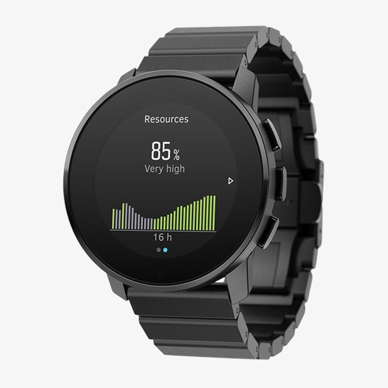 Suunto 9 Peak All Black - Ultra thin, small, tough GPS sports watch