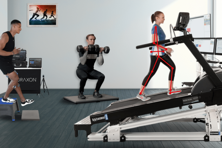 Biomechanics lab with Bertec, Noraxon, zebris and h/p/cosmos